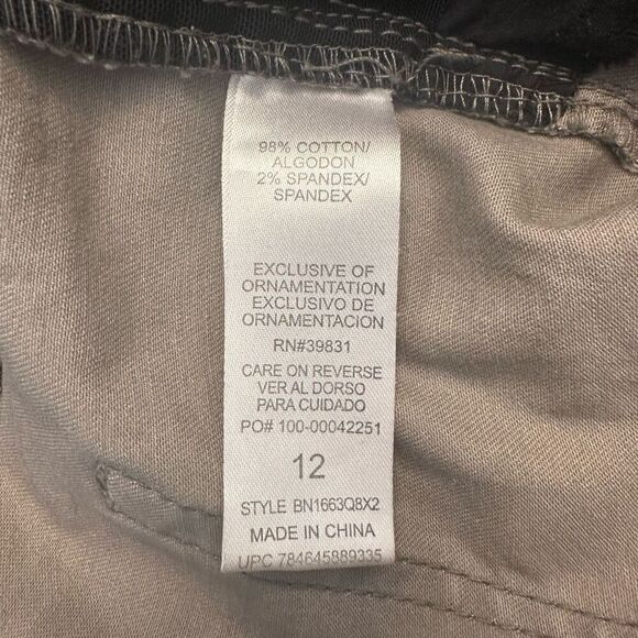 Democracy Ab Technology Mid Rise Slimming Booty Lift Skinny Jeans Green Size 12 - Picture 5 of 5